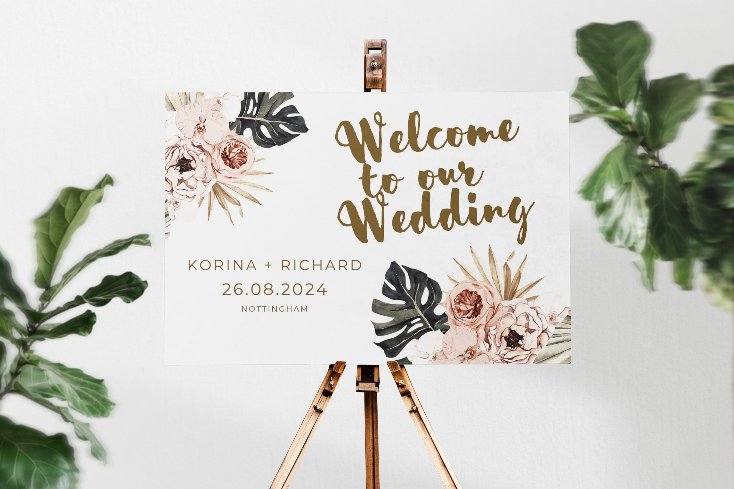 wedding sign