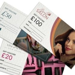 Salon Gift Vouchers Printed