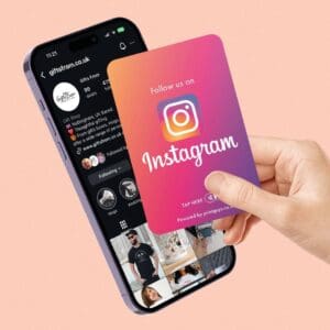 Instagram Follow Us NFC Card